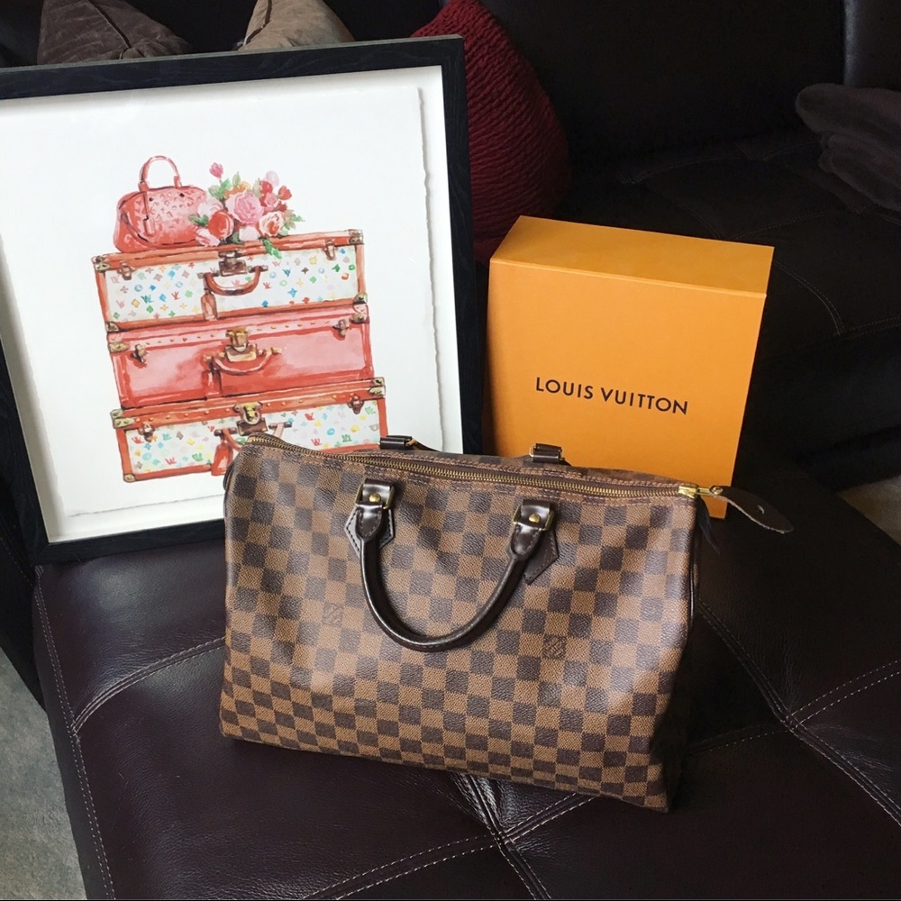 Louis Vuitton • Damier Ebene Speedy 35